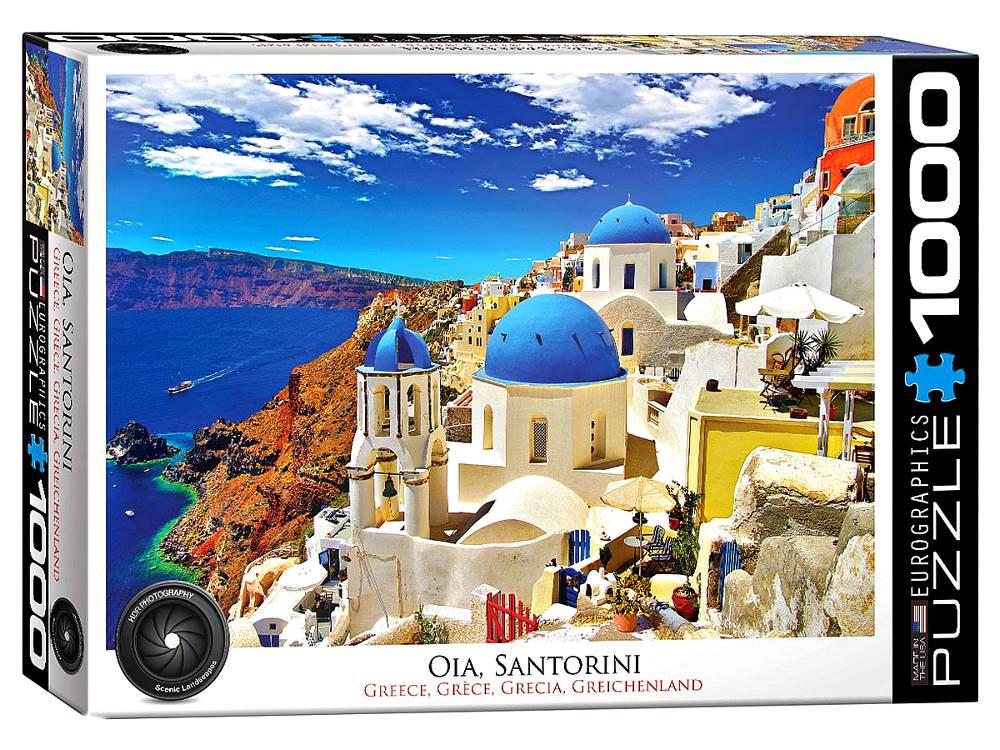 EuroGraphics Oia Santorini Greece Jigsaw Puzzle, 1000 Piece, 0628136609449