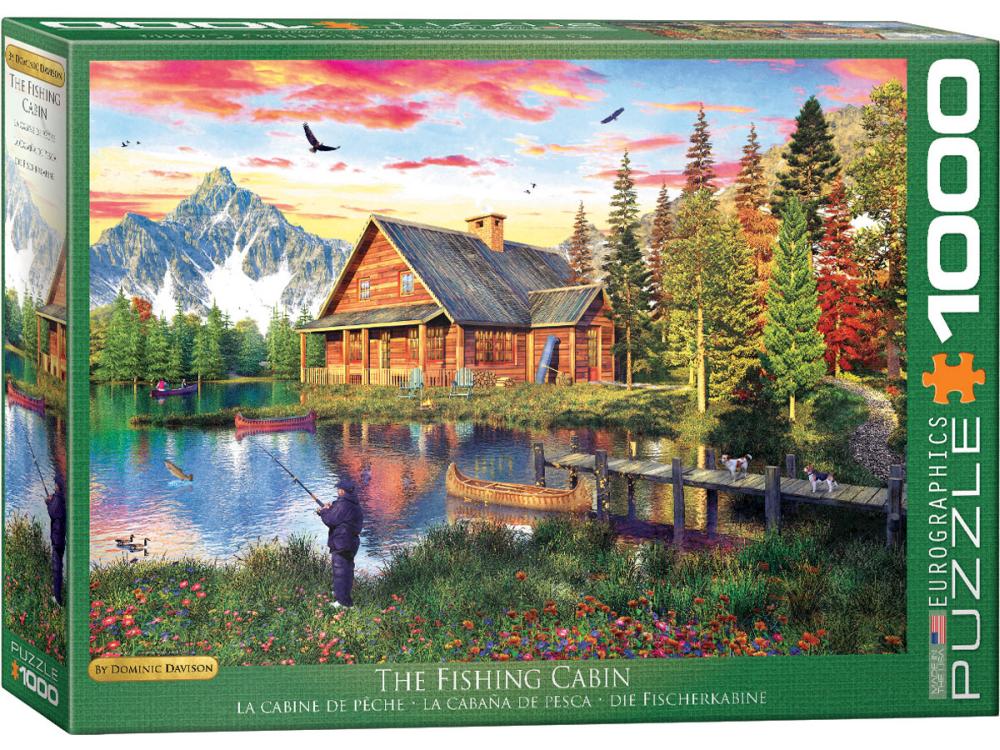 EuroGraphics The Fishing Cabin Jigsaw Puzzle, 1000 Piece, 0628136653763