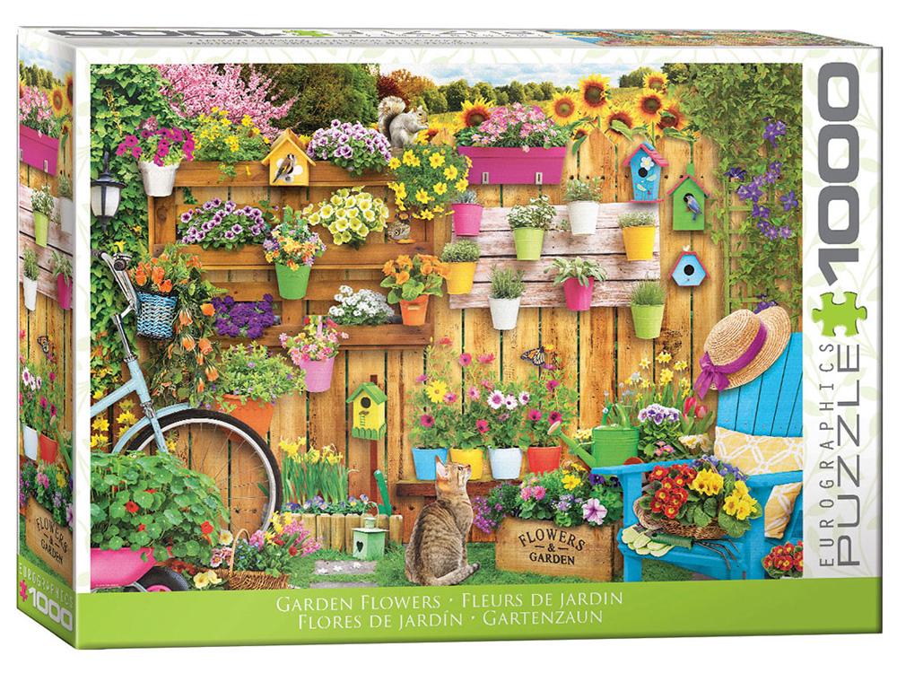 EuroGraphics Garden Flowers Jigsaw Puzzle, 1000 Piece, 0628136657747