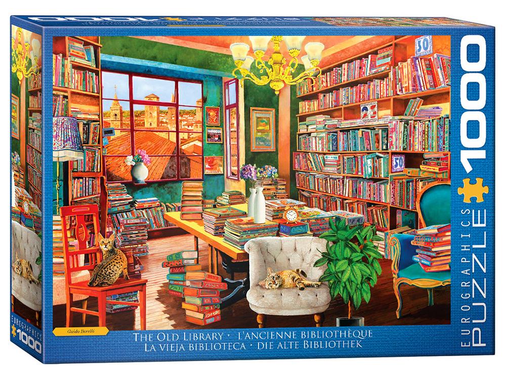 Eurographics The Old Library Jigsaw Puzzle, 1000 Pieces, 0628136658881