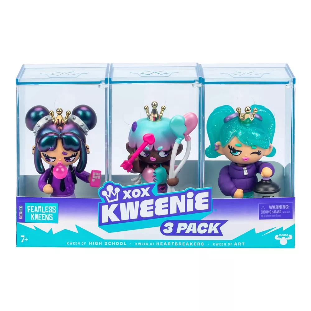 XOX Kweenie Fearless Kweens Figurines, 3 Pack, 0630996304730