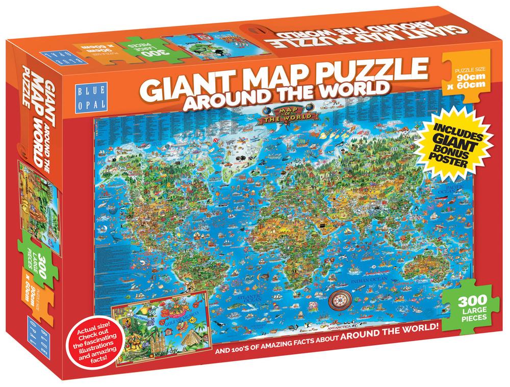 Puzzle, Mappemonde, set 300 pcs. [76/6084] - Out of the blue KG -  Online-Shop