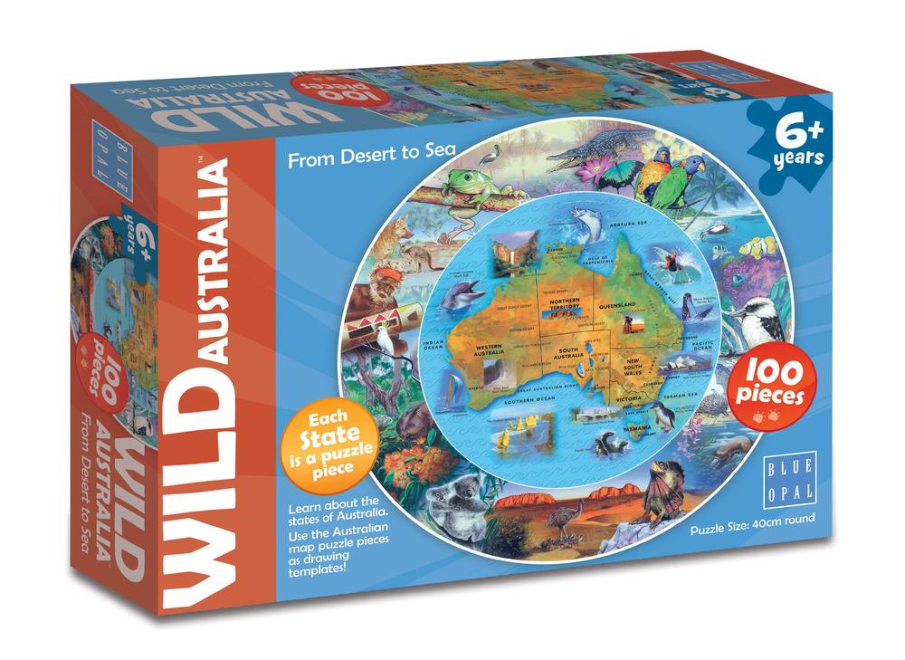 Blue Opal Wild Australia: From Desert To Sea Jigsaw Puzzle, 100pcs by Blue Opal - ISBN: 0633793019760