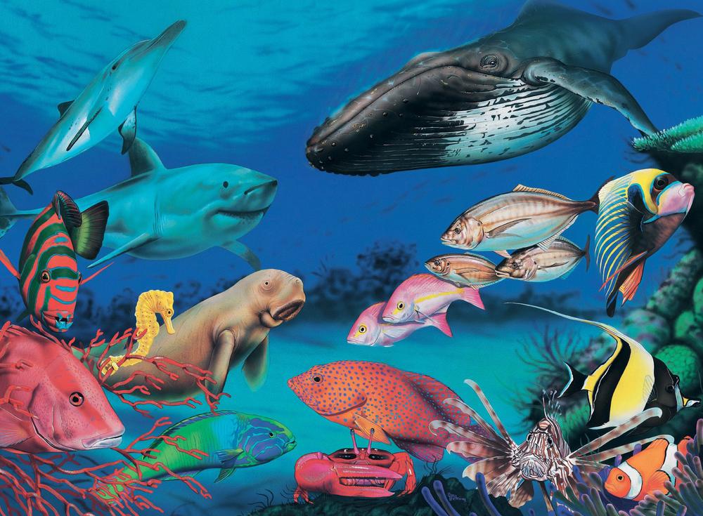 Blue Opal Wild Australia: Beneath The Oceans Jigsaw Puzzle, 200 Piece, 0633793019821