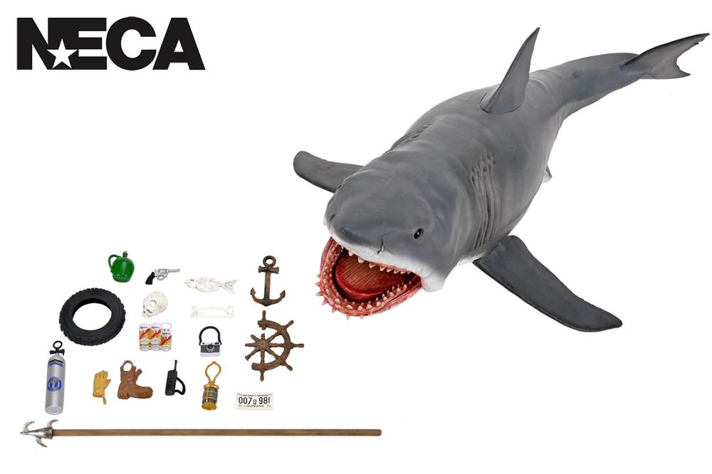 Rubies Deerfield Jaws 15" Head To Tail Action Figure "The Game of Jaws" 50th Anniversary, 0634482033388