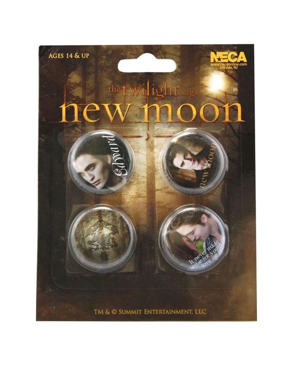 NECA The Twilight Saga: New Moon - Pin Set Of 4 Edward, 0634482207246