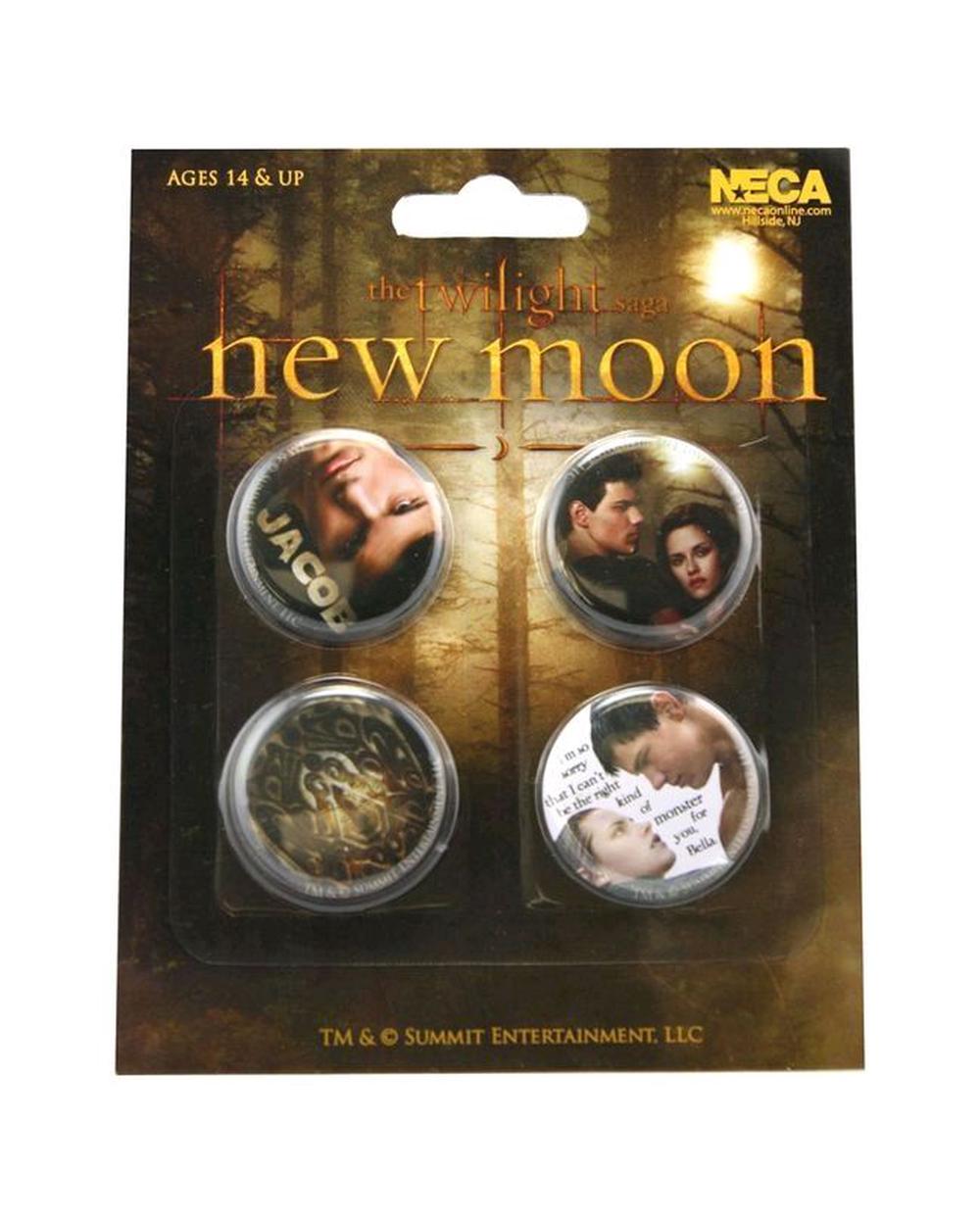 NECA The Twilight Saga: New Moon - Pin Set Of 4 Jacob, 0634482207253