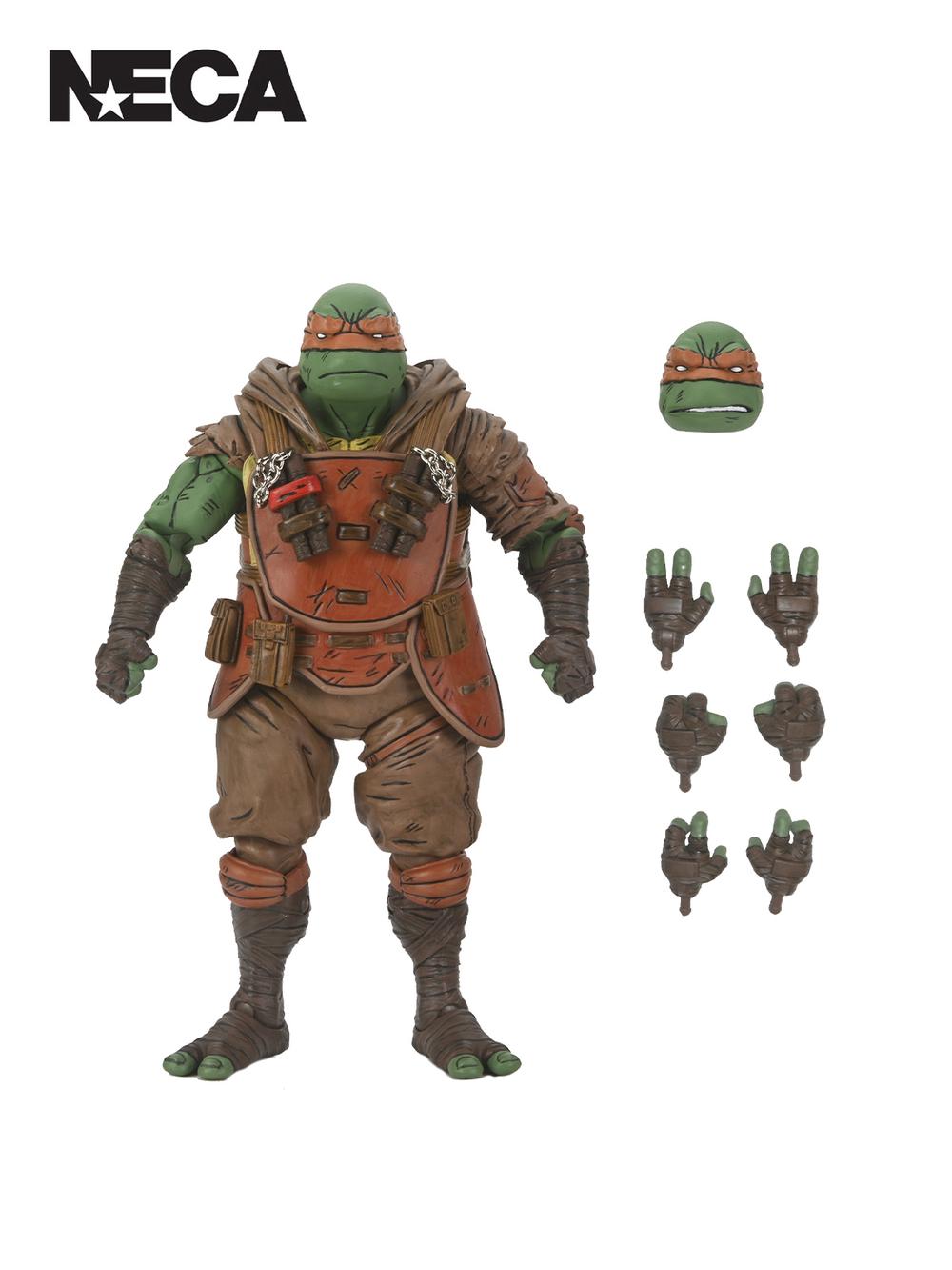 Rubbies Deerfield TMNT The Last Ronin - Ultimate Flashback Michelangelo Action Figure - 7 Inch, 0634482543733