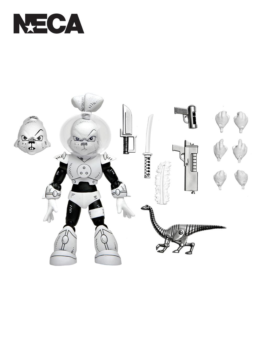 Space Usagi Yojimbo Black & White Action Figure - 7 Inches, 0634482543740