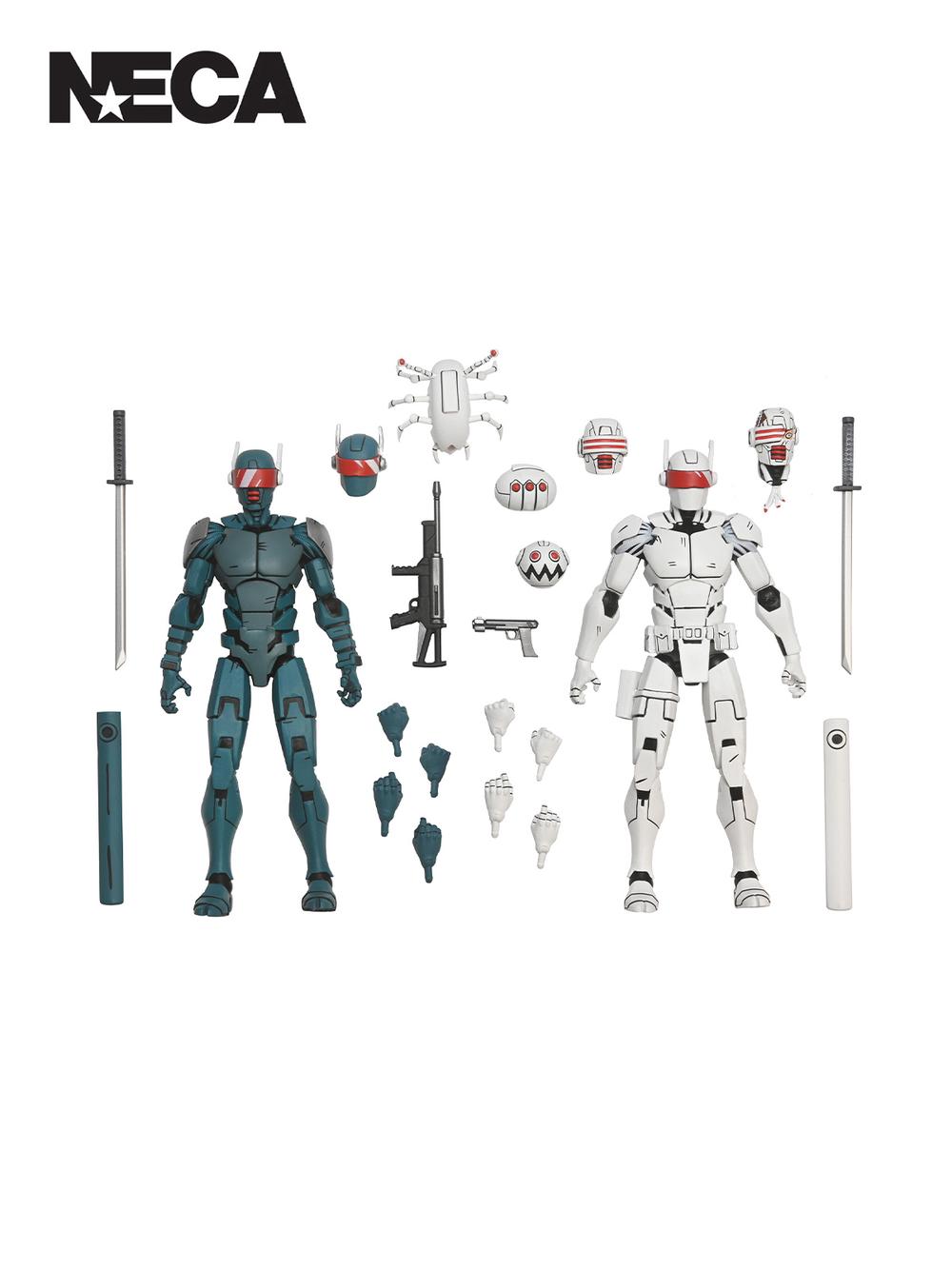 TMNT The Last Ronin - Synja Robots Action Figures, 2 Pack - 7 Inches, 0634482544471
