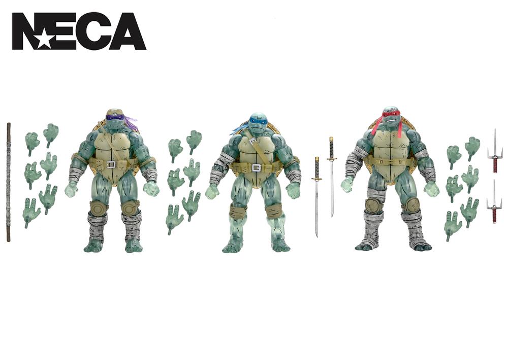 Rubies Deerfield TMNT (The Last Ronin) Ghost Brothers Action Figures, 3 Pack - 7 Inch, 0634482545232