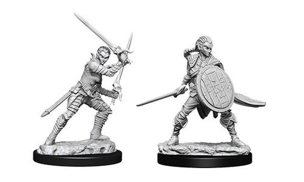 WizKids Pathfinder: Deep Cuts Unpainted Miniatures - Elf Female Fighter ...