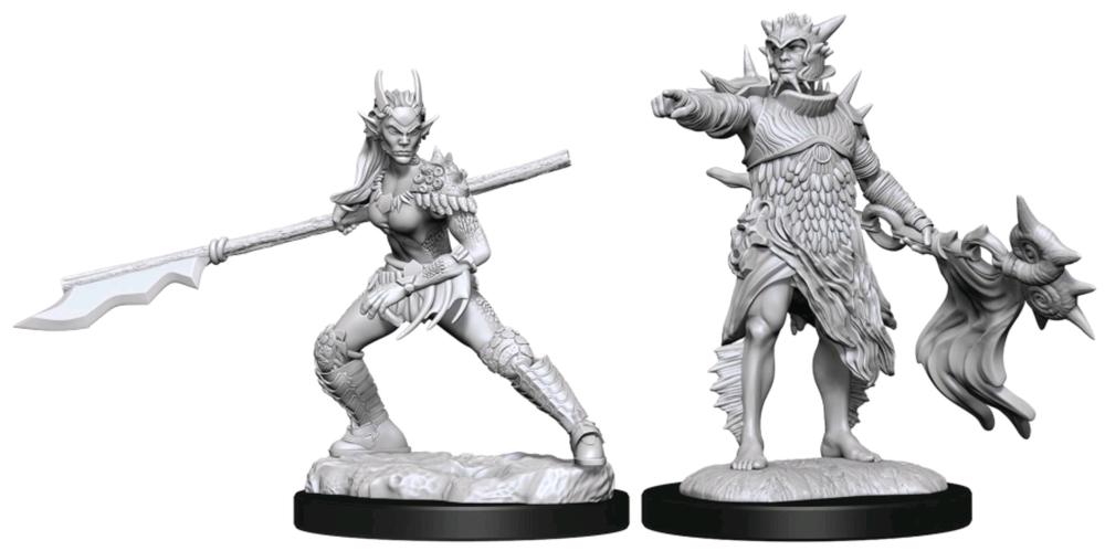 WizKids Magic the Gathering - Unpainted Miniatures: Coralhelm Commander & Halimar Wavewatch, 0634482901786
