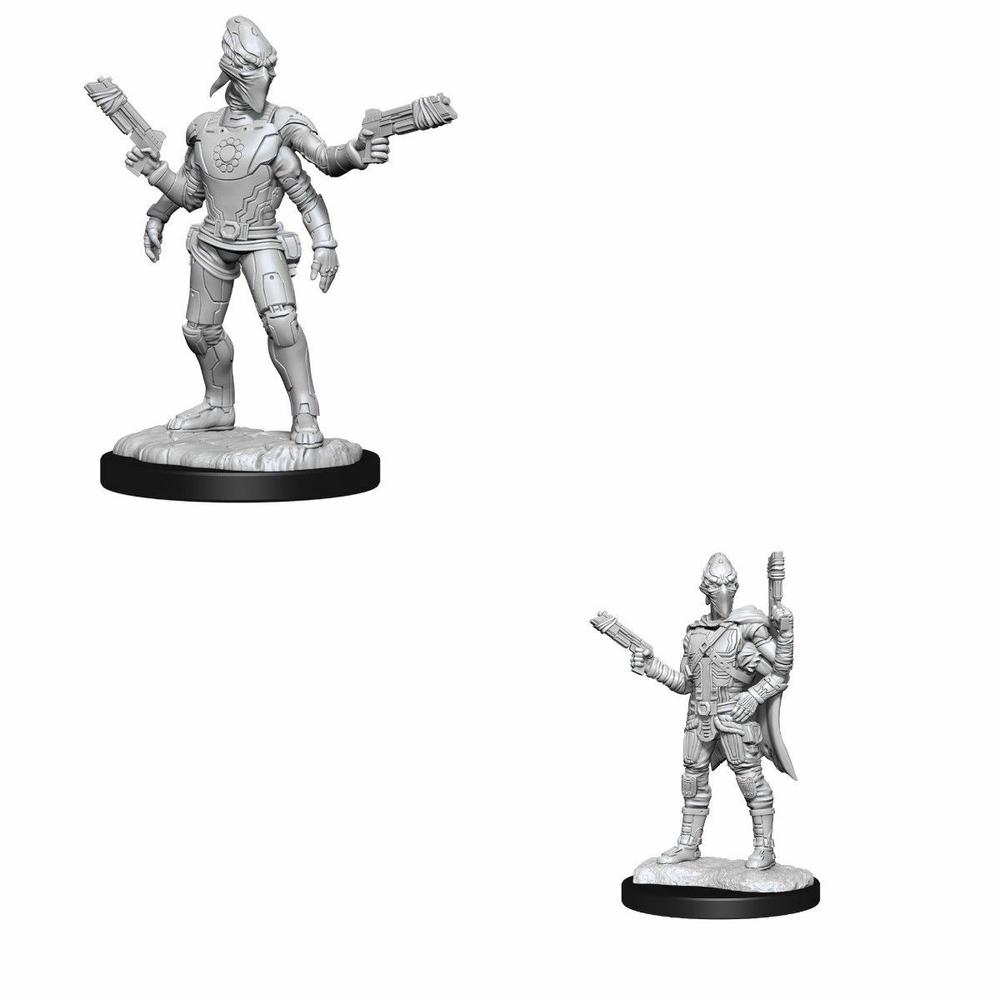 WizKids Starfinder Deep Cuts Unpainted Miniatures - Kasatha Operative, 0634482903346