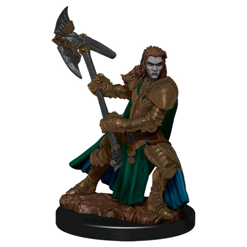 Dungeons & Dragons - Premium Half-Orc Fighter Female Miniature, 0634482930267
