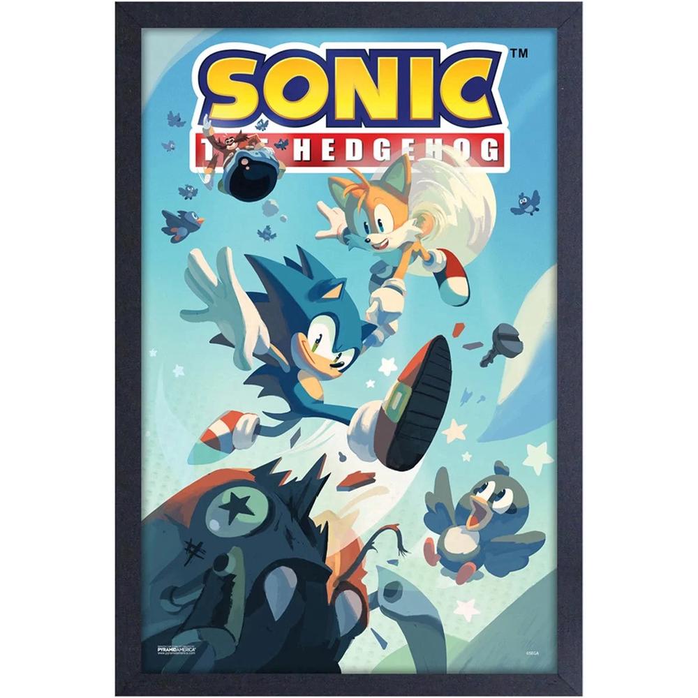 Pyramid America Sonic The Hedgehog Flying Birds Framed Art Print Buy Online At The Nile 3988