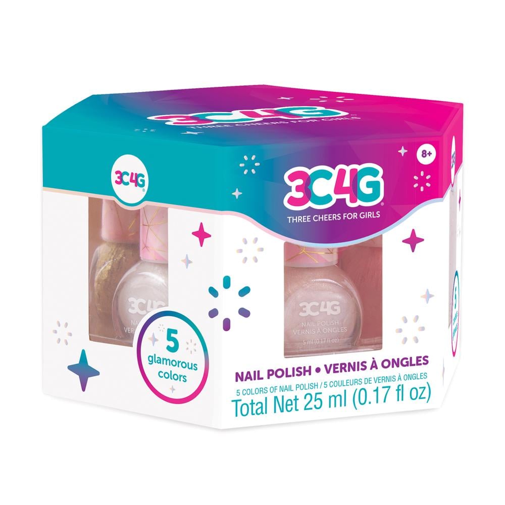 3c4g Pink And Gold Nail Polish 5 Pack Buy Online At The Nile