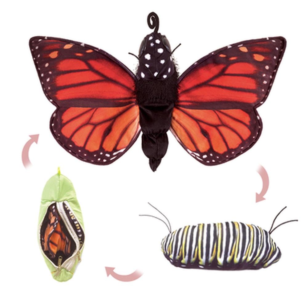 Folkmanis Monarch Life Cycle Reversible Hand Puppet Plush by Folkmanis - ISBN: 0638348030733