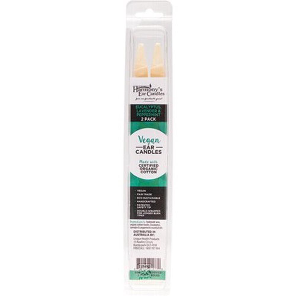 Vegan Ear (Candles Eucalyptus, Lav & Peppermint), 2 Pack, 0639062912770