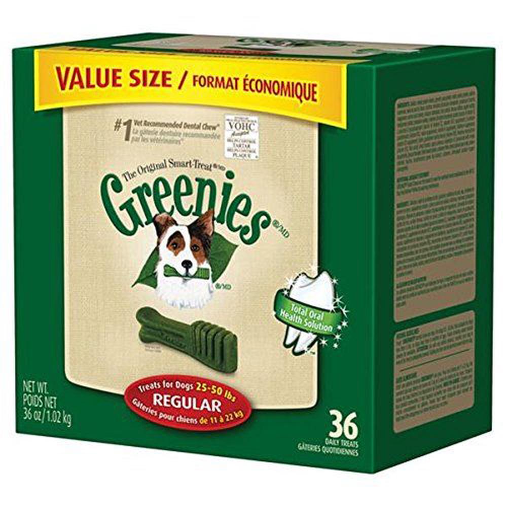 GREENIES Original Canine Dental Chews - TEENIE Treats Size - Value Tub (1065ml.) - 130 Count, 0642863101007