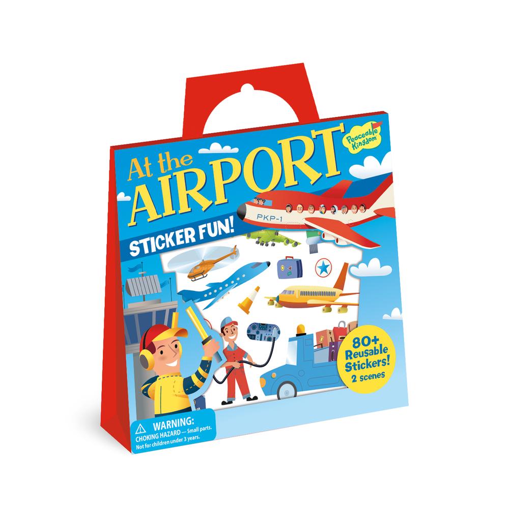 Reusable Sticker Tote (At The Airport), 0643356043064