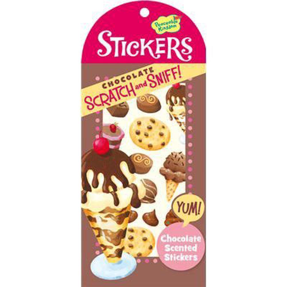 Scratch & Sniff Chocolate Scented Sticker Pack, 0643356045020