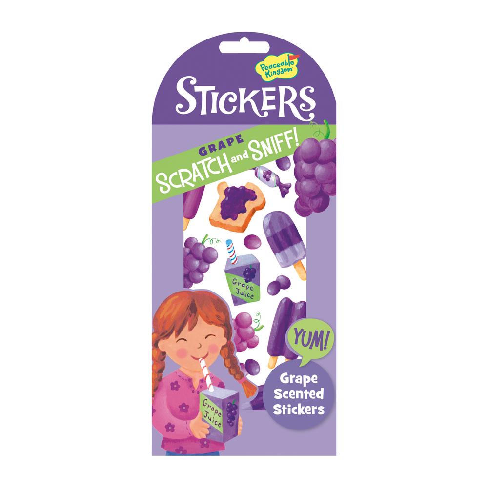 Peaceable Kingdom Scratch & Sniff Stickers (Grape), 0643356045051