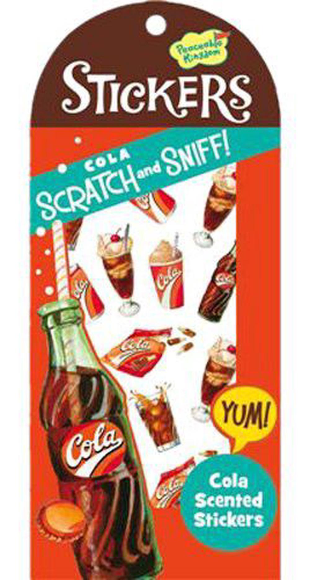 Scratch & Sniff Cola Scented Sticker Pack, 0643356047499