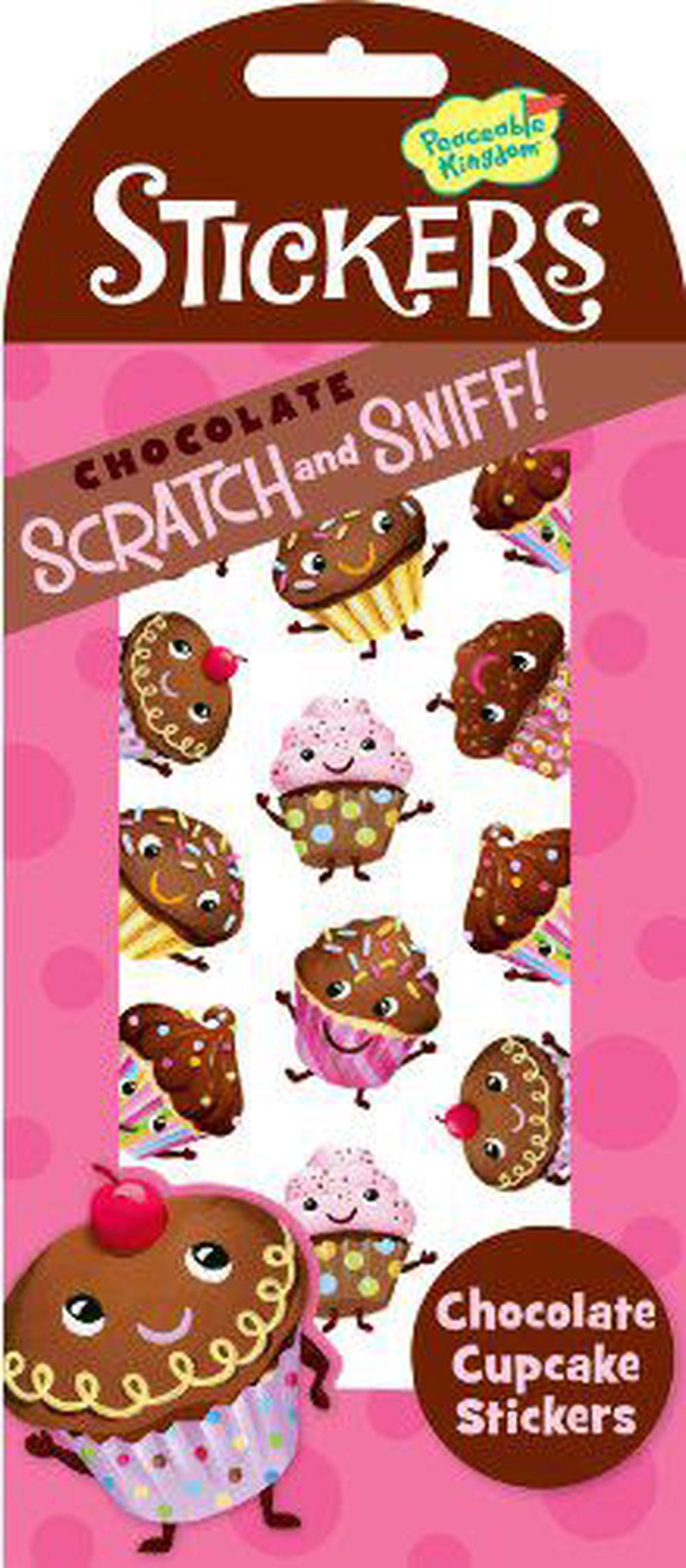 Peaceable Kingdom / Scratch & Sniff Chocolate CuPieceake Scented Sticker Pack, 0643356050147