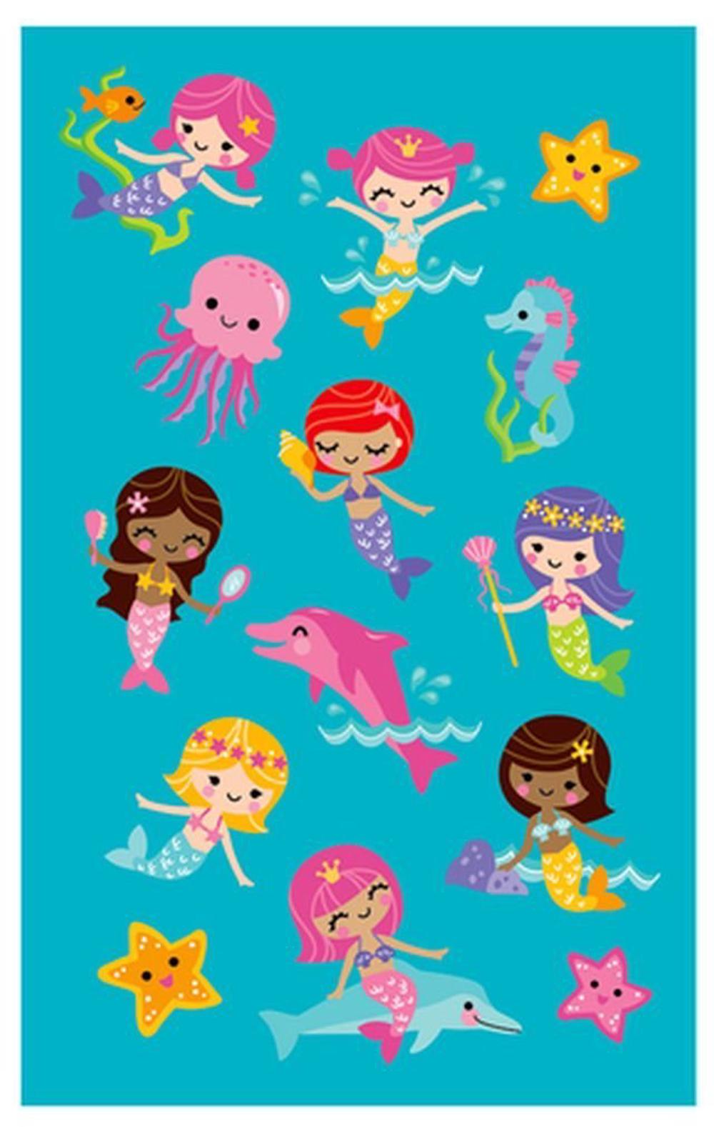 Glow In The Dark Stickers (Mermaid & Friends), 0643356052042