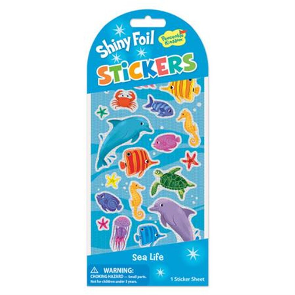 Peaceable Kingdom Glitter & Foil Stickers - Sea Life by Peaceable Kingdom - ISBN: 0643356056354