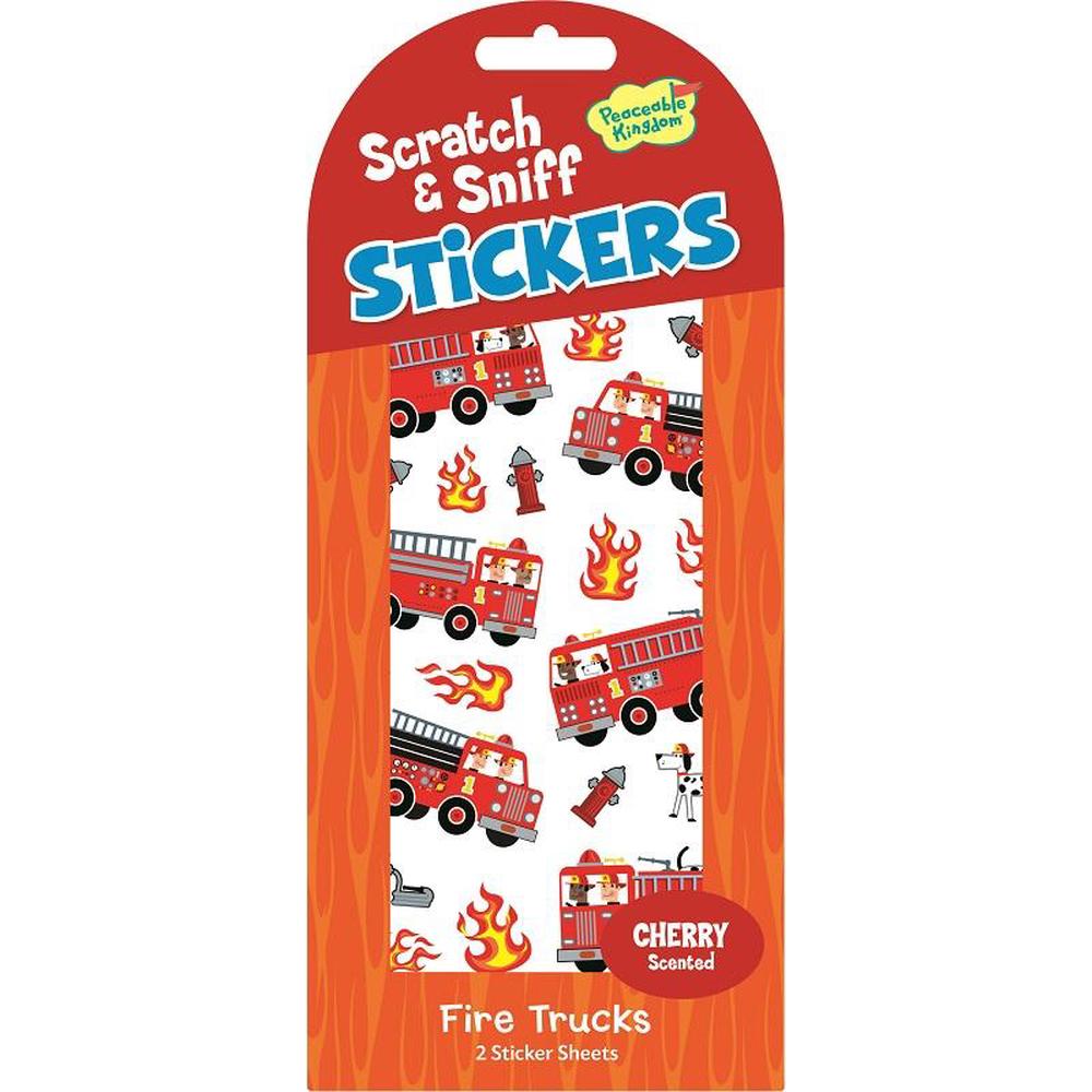 Peaceable Kingdom PK Scratch & Sniff - Fire Trucks, 0643356057740