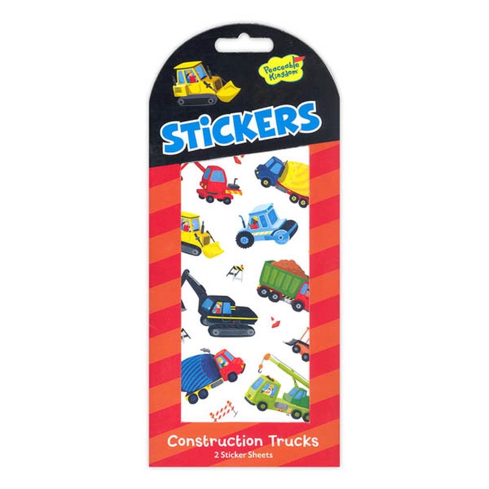 Construction Trucks Stickers, 0643356058990