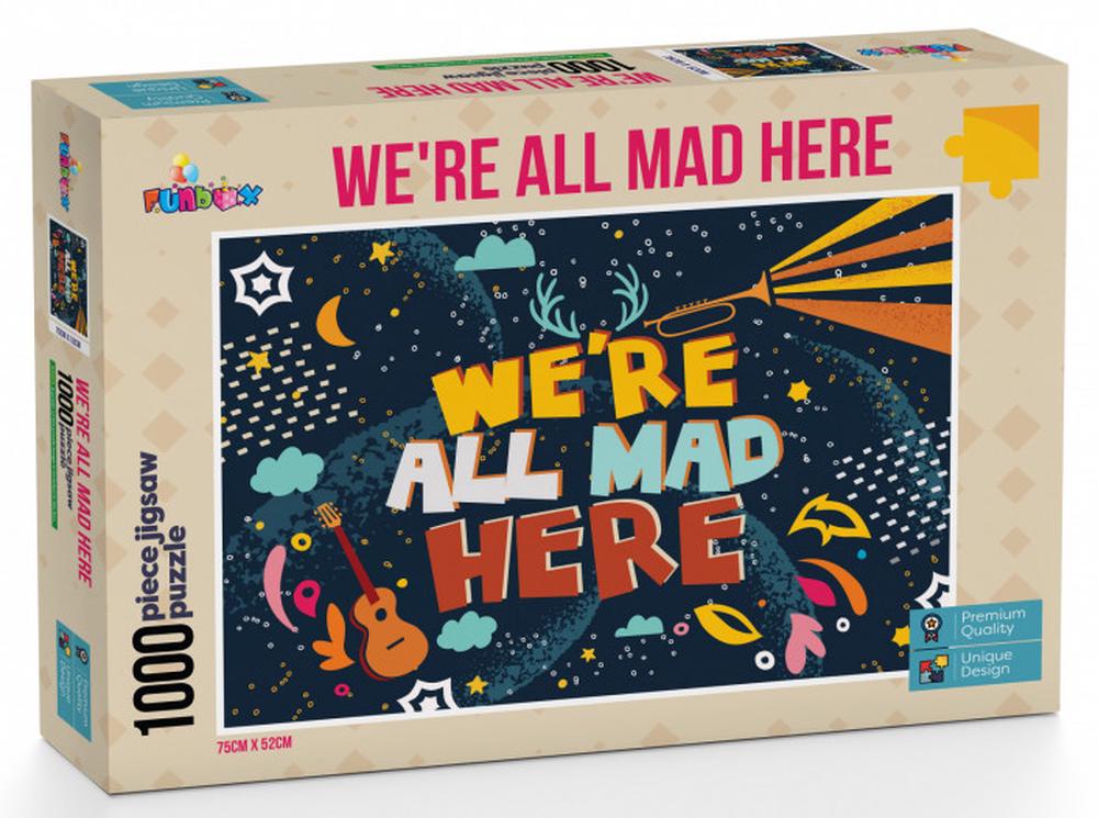 Funbox Were All Mad Here Puzzle, 1000 Pieces, 0643690102069