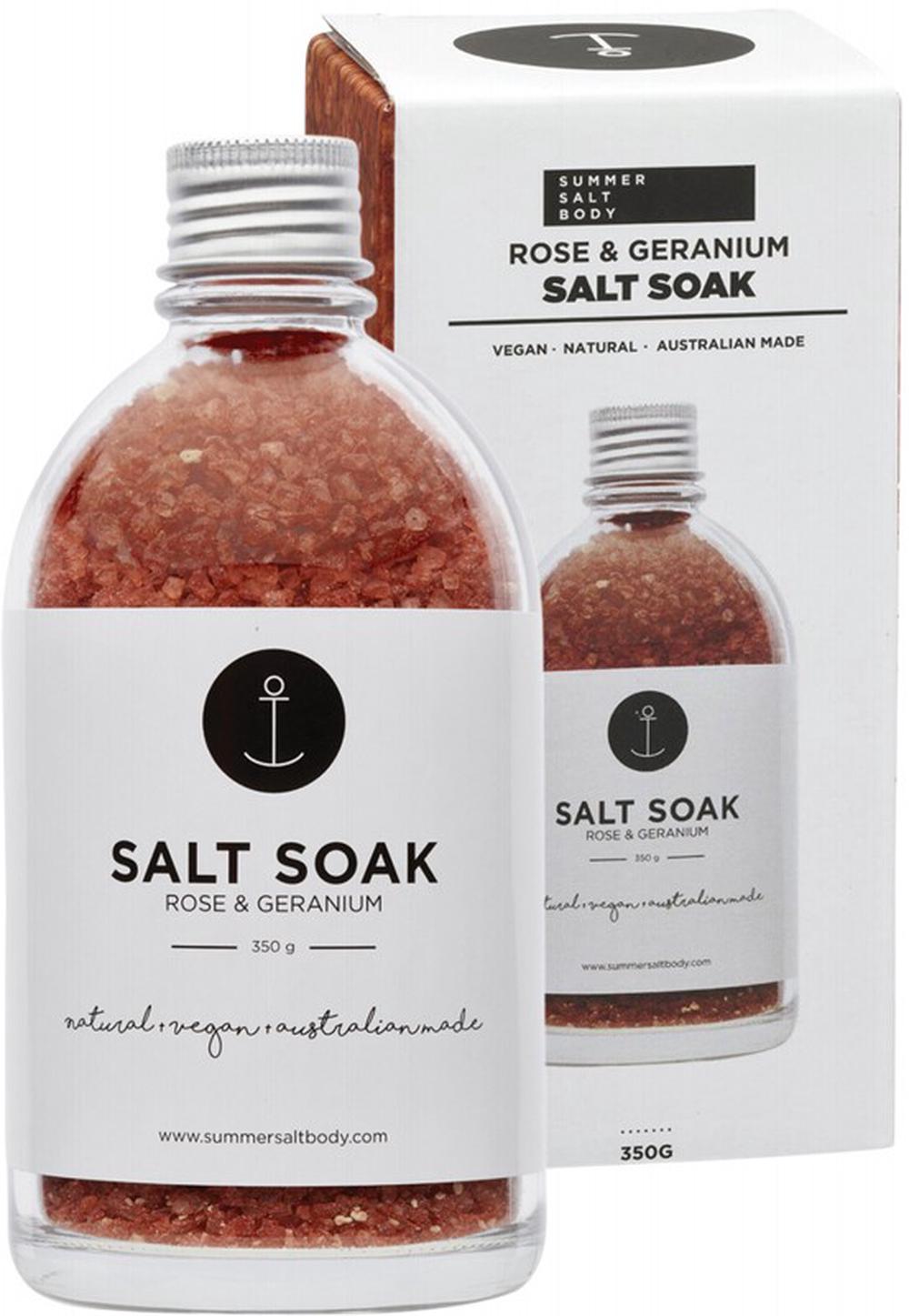 Salt Soak (Rose & Geranium) - 350g, 0643845993085