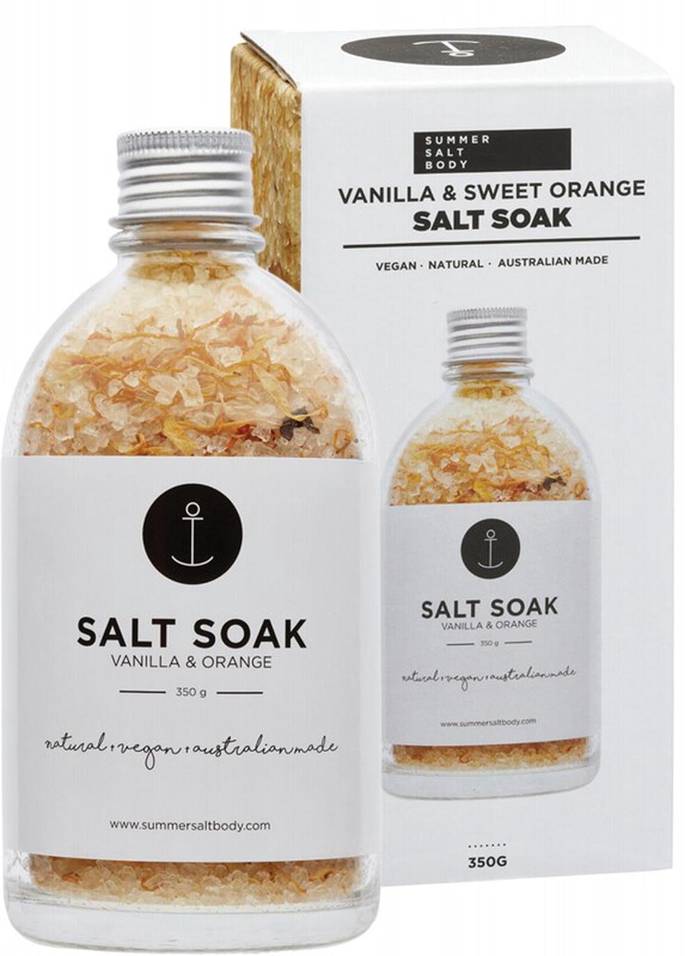 Salt Soak (Vanilla & Sweet Orange) - 350g, 0643845993108
