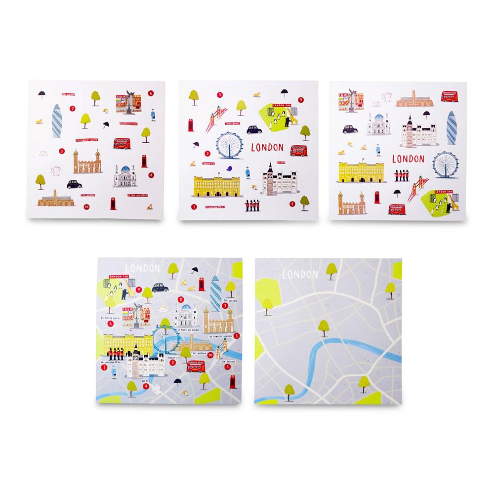 Cities of Wonder Stick It & Go Activity Set - London, 0650726210919
