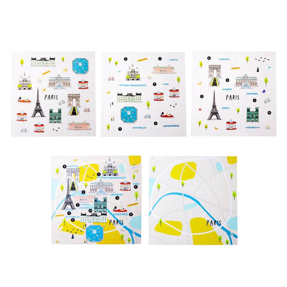 Cities of Wonder Stick It & Go Activity Set - Paris, 0650726210933