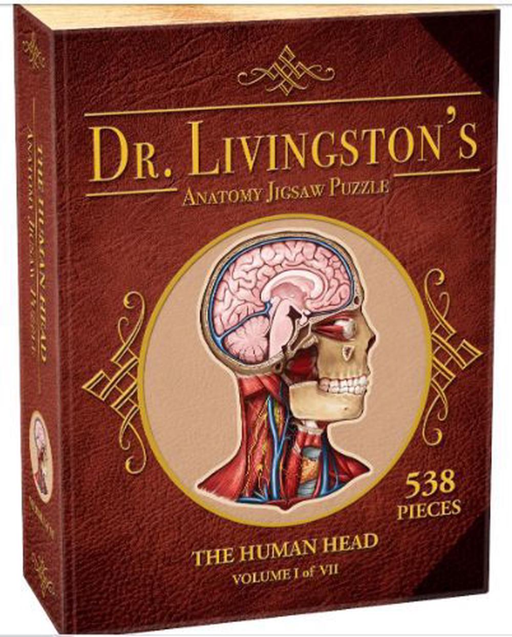Genius Games Dr Livingston Anatomy Jigsaw Puzzle The Human Head, 538
