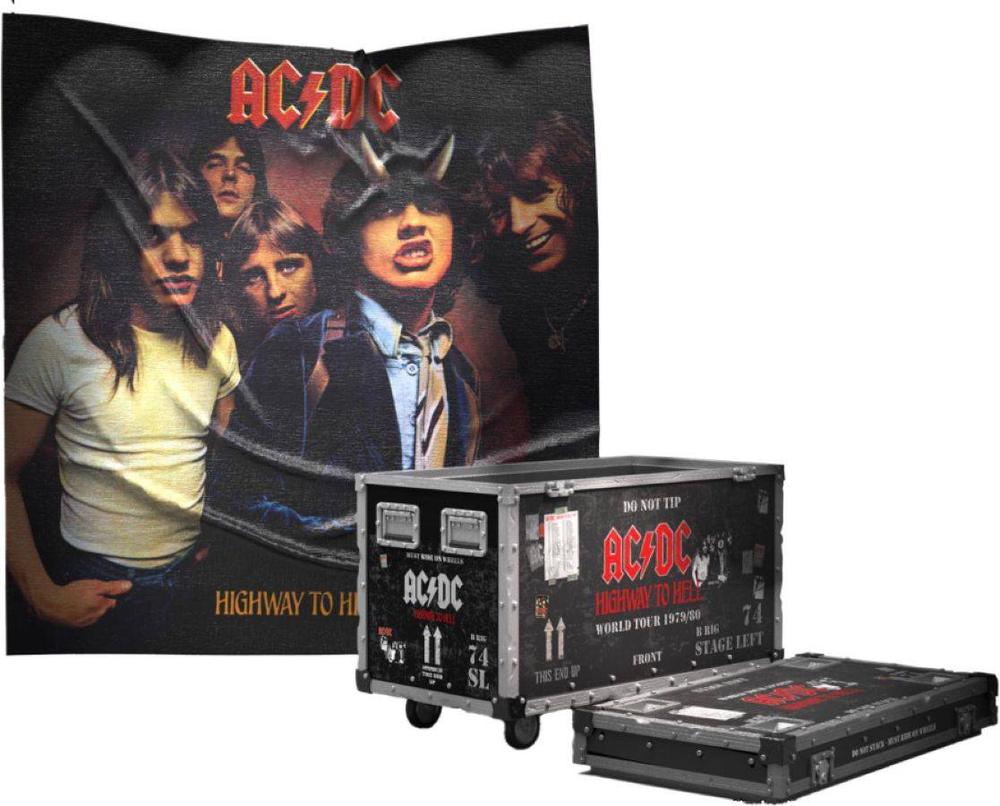 Knucklebonz AC/DC - Highway To Hell Road Case & Stage Backdrop, 0655646625126