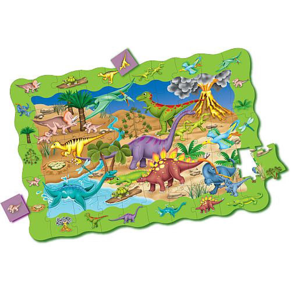 The Learning Journey Puzzle Doubles Find It! Dinosaurs Floor Puzzle, 0657092719855