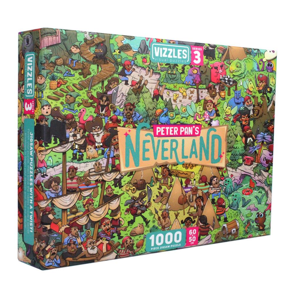 Vizzles Peter Pan's Neverland Puzzle, 1000pc, 0658238644888