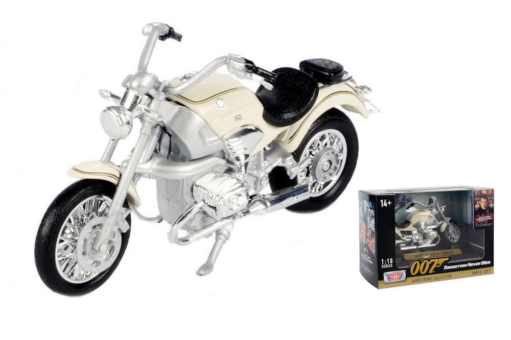 Diecast Distributors 1:18 BMW R1200C Motorbike "Tomorrow Never Dies" James Bond, 0661732798452