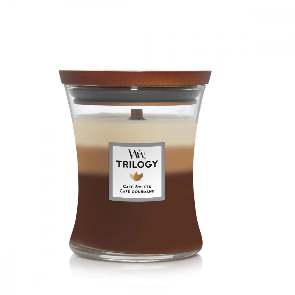 WoodWick Candle, Cafe Sweets Trilogy - Large, 0663595939041