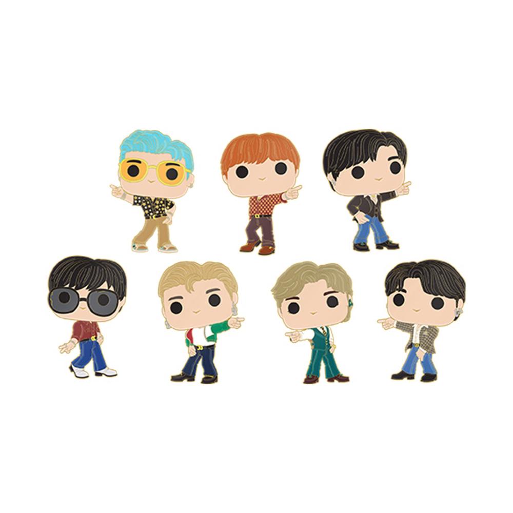 Funko BTS - Band Members Enamel Pin, 7 Pack, 0671803465466