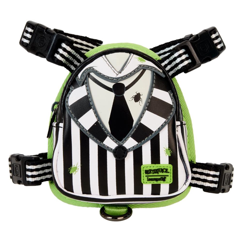 Loungefly Beetlejuice - Cosplay Mini Backpack Dog Harness - Small, 0671803520653