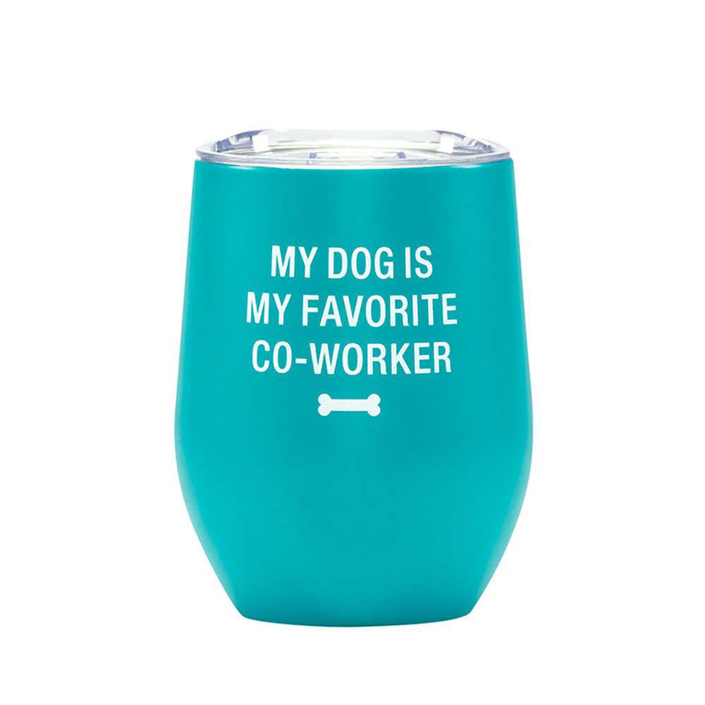 Say What Thermal Wine Tumbler (Dog Favorite Coworker) - 360mL, 0672649153920