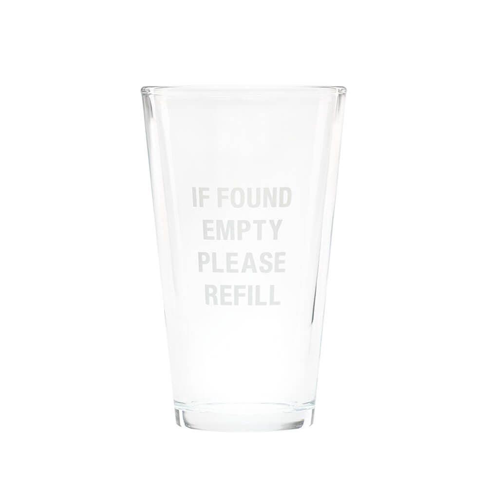 Say What Please Refill Pint Glass, 0672649154569