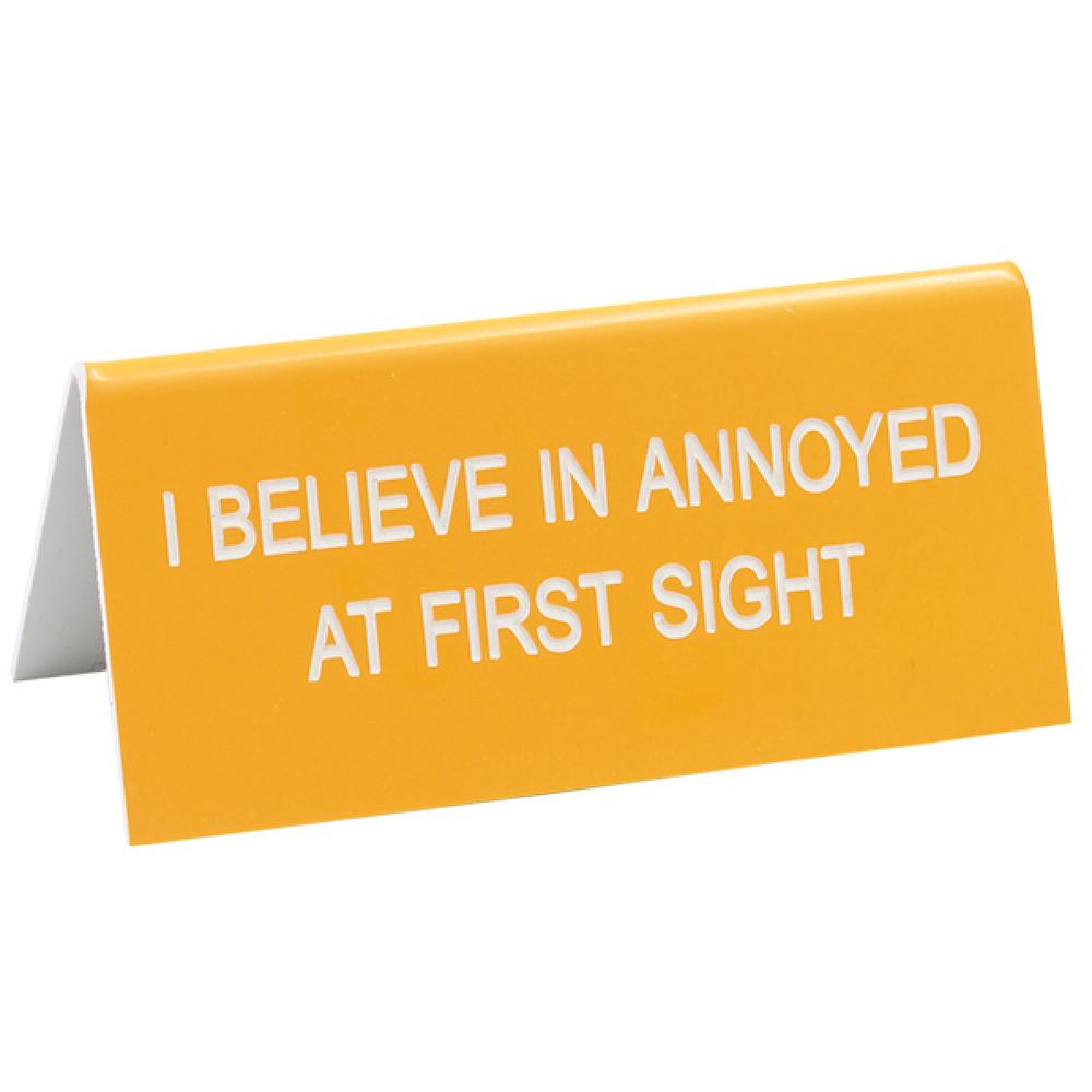 Annoyed At First Sight Desk Sign - 9 x 4cm, 0672649227720
