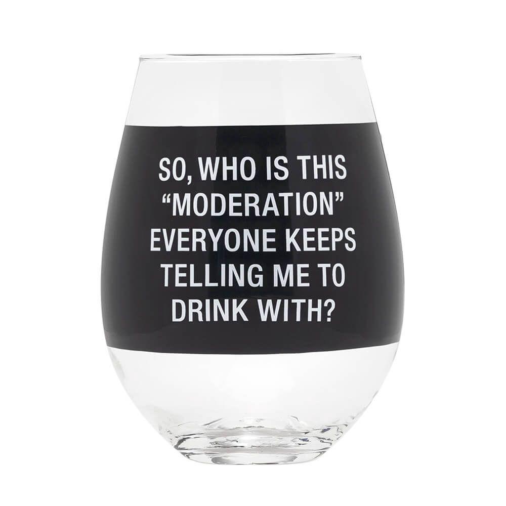 Moderation Extra Large Wine Glass, 0672649298867